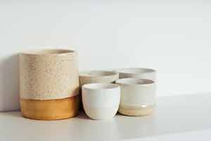 set of ceramic vessels
